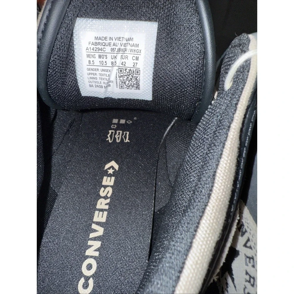 Converse Chuck Taylor All Star High Street Mid Shoe Tan/Black/White Unisex‎ - Picture 8 of 9